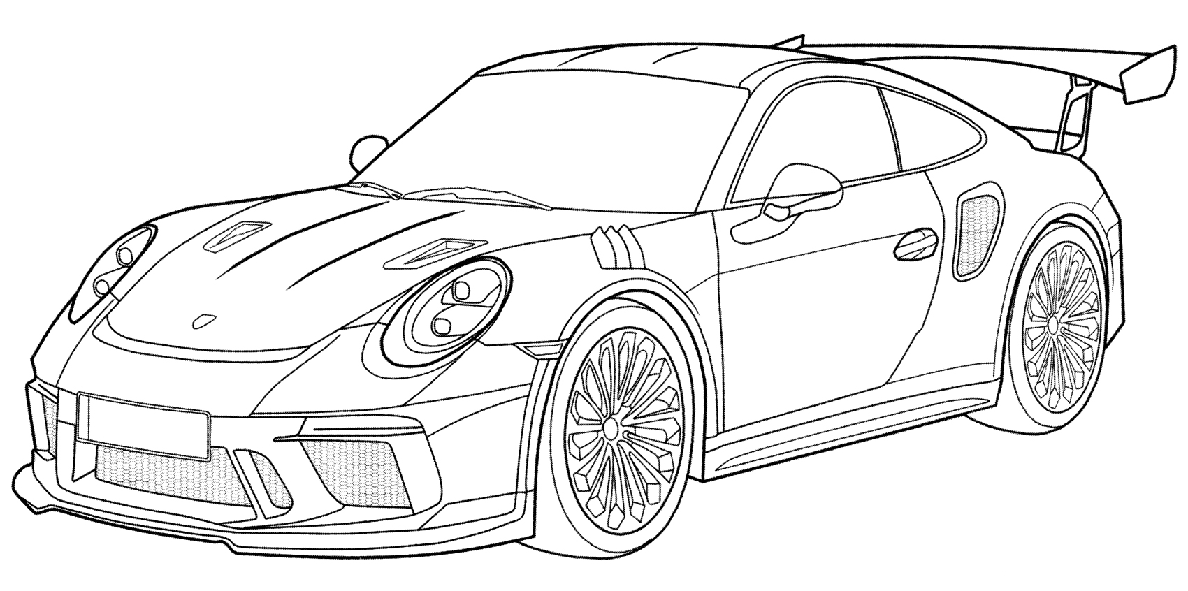 Porsche 911 GT3 RS Side View