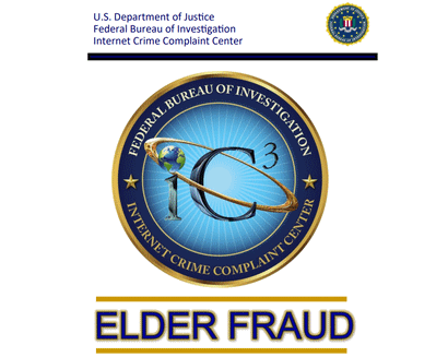 Internet Crime Complaint Center Elder Fraud Brochure Cover