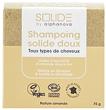 Cietais šampūns "Mandele" Alphanova Solide Gentle Solid Shampoo Almond Perfume Organic