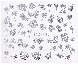 Water Nail Stickers, silver, STZ	 Vizavi Professional