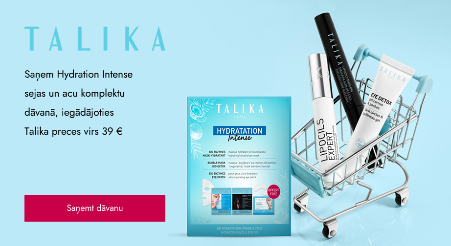 Iegādājoties Talika preces virs 39 €, saņem dāvanā Hydration Intense sejas un acu komplektu 