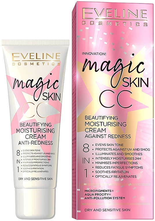 СС-крем - Eveline Cosmetics Magic Skin CC Moisturising Cream Anti-Redness