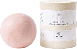 Cietais šampūns ''Rozā māls'' Erigeron All in One Vegan Shampoo Ball Pink Clay