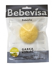 Спонж для умывания "Лимон" Bebevisa Konjac Sponge