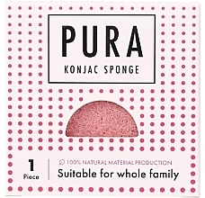 Спонж конняку, розовый Sister Young PURA Konjac Sponge Pink