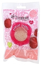 Спонж для умывания лица "Красная глина" Benecos Natural Konjac Sponge Red Clay