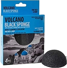 Спонж для умывания конжаковый, 7,5 см Santo Volcano Spa Volcano Black Sponge