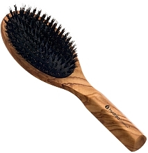 Щетка для волос из оливкового дерева с кабаньей щетиной Hydrea London Olive Wood Hair Brush With Boar Bristle