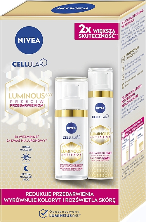 Комплект - Nivea Cellular Luminous630 Duopack (f/fl/40ml + f/ser/30ml)