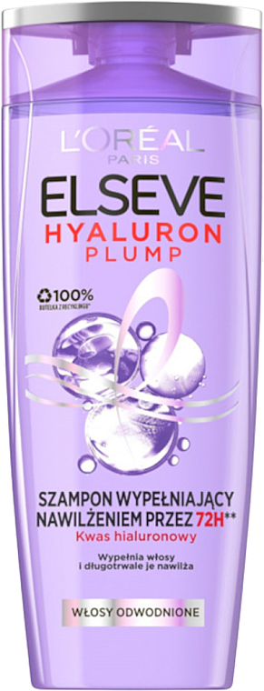 Шампоан за дехидратирана коса - L'Oreal Paris Elvive Hyaluron Plump