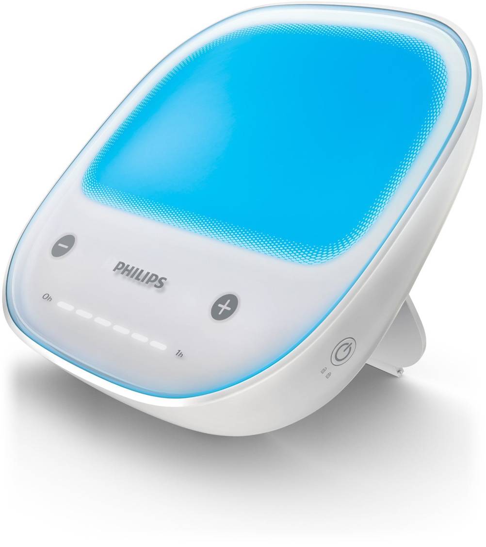 Blaues Lichttherapiegerät von Philips