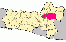 Location within Central Java