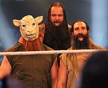 The Wyatt Family (soldan sağa: Erick Rowan, Bray Wyatt ve Luke Harper), Nisan 2014