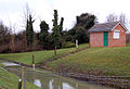 Die Severn-Trent-Water-Pumpstation bei Kites Hardwick.