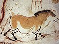 Drawing of a horse in Lascaux cave