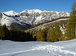 Mont Mounier in de Zee-Alpen (nationaal park Mercantour)