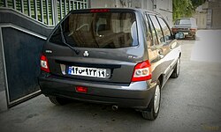 Saipa 111 - Iranian facelift of Pride hatchback