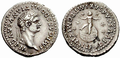 Denarius, reverse depicts Domitian's deified son