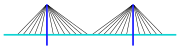 Cable-stayed bridge, fan design