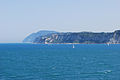 Vista de la ciutat d'Ancona des de la sortida del port