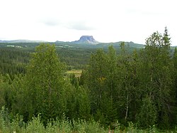 View of Hattfjell (lit. 'hat mountain')