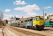 333.031 with freight at Teruel (2005)