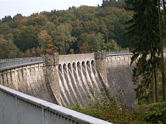 Vue du barrage de la Kerspe.