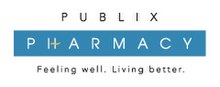 Logo of Publix Pharmacy. "Publix Pharmacy. Feeling Well. Living Better."