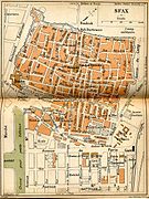 Plan de Sfax en 1903.