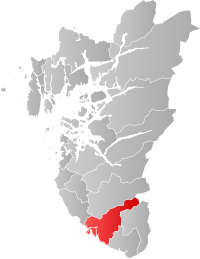 Kart som viser Eigersund kommune.