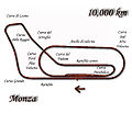 Tercera versió (circuit combinat). Es va crear un nou oval amb l'addició de la Parabolica (1955–1956, 1960–1961)