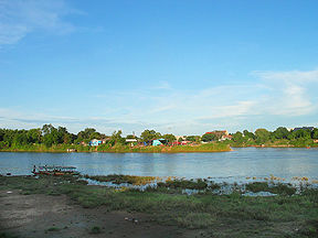 Die Chao Phraya se oorsprong in Nakhon Sawan, Thailand