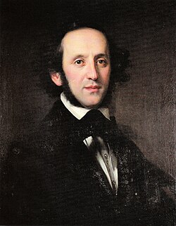 Eduard Magnusin muotokuva Mendelssohn Bartholdysta, 1846.