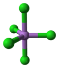 Ball-and-stick model of a single molecule