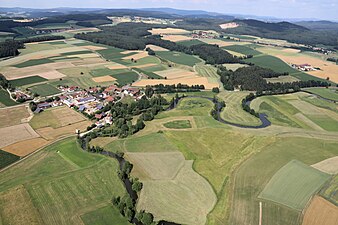 Fluss Schwarzach bei Girnitz (2018)