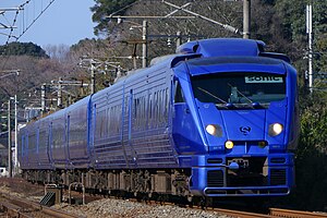 883系「ソニック」（青いソニック） （2017年1月 海老津駅 - 遠賀川駅間）