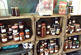 Various jarred chutneys