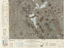 Topographic map of the Chile-Bolivia frontier.