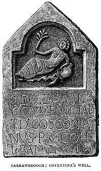 Bas-relief gravé représentant Coventina