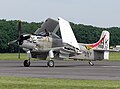 Privately owned Douglas AD-4N Skyraider in the UK, wings folded