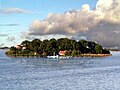 The Ovidiu island in the Siutghiol Lake