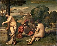 Giorgione or Titian, Pastoral Concert, c. 1509, Louvre.[25]