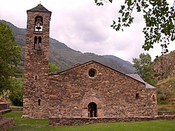 Sant Martí de la Cortinada, románský kostel z 12. století v La Cortinadě