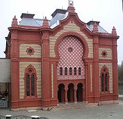 Uzhhorod's former synagogue, now the Philharmonic Orchestra.