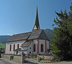 Romersk-katolsk kyrka i Alpbach.