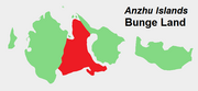 Location of Bunge Land in the Anzhu subgroup.