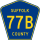 County Route 77B marker