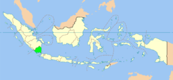 Kaart van de provincie in Indonesië