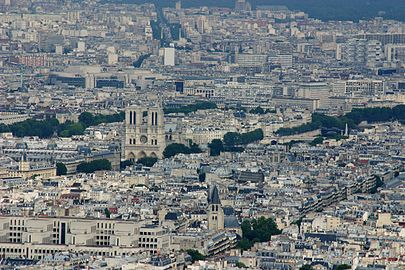 General view from Eiffel Tower