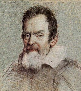 Galileo Galilei in 1624, portret door Ottavio Leoni (1578-1630)